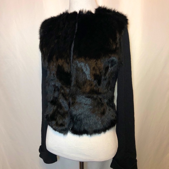 BeBe Rabbit Fur Coat - Picture 1 of 13